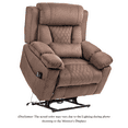 thumbnail image 3 of Lift Chair for Elderly Big Man Recliner Adult 28-Inch Wide Seat – Lay Flat Lift Recliner with Heat Massage - Flip Arm Storage Cup Holders - USB Type C Charging - Big Tall 400 lbs, 3 of 10