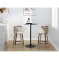 thumbnail image 2 of LumiSource Grey Cosini 24" Fixed-Height Counter Stool - Set of 2, 2 of 6