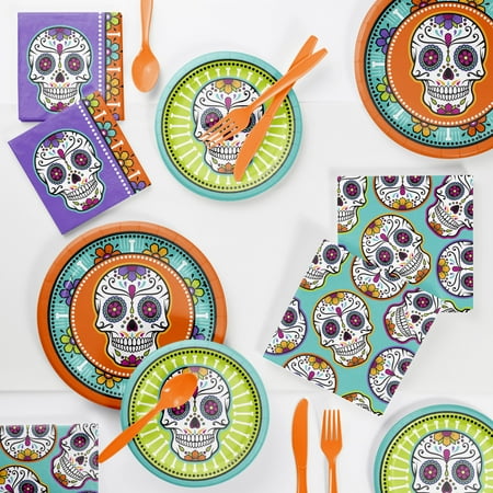 Day of the Dead Party Supplies Kit, Serves 8 Guests