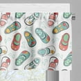 thumbnail image 3 of Ambesonne Floral Window Valance, Little Girl Shoes Flowers, 42" x 12", White Multicolor, 3 of 5