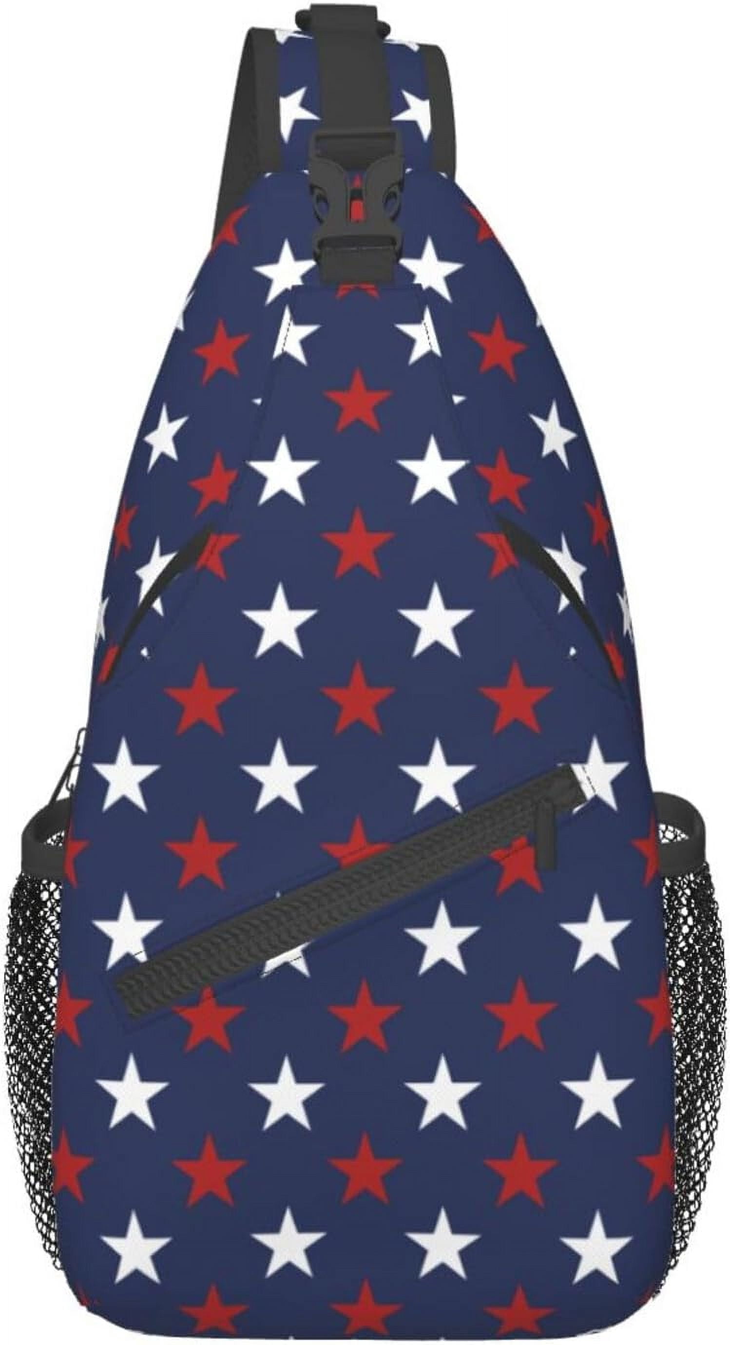 Sling Bag Baseball Vintage Sport Hiking Daypack Crossbody Shoulder Backpack Travel Chest Pack for Men Women