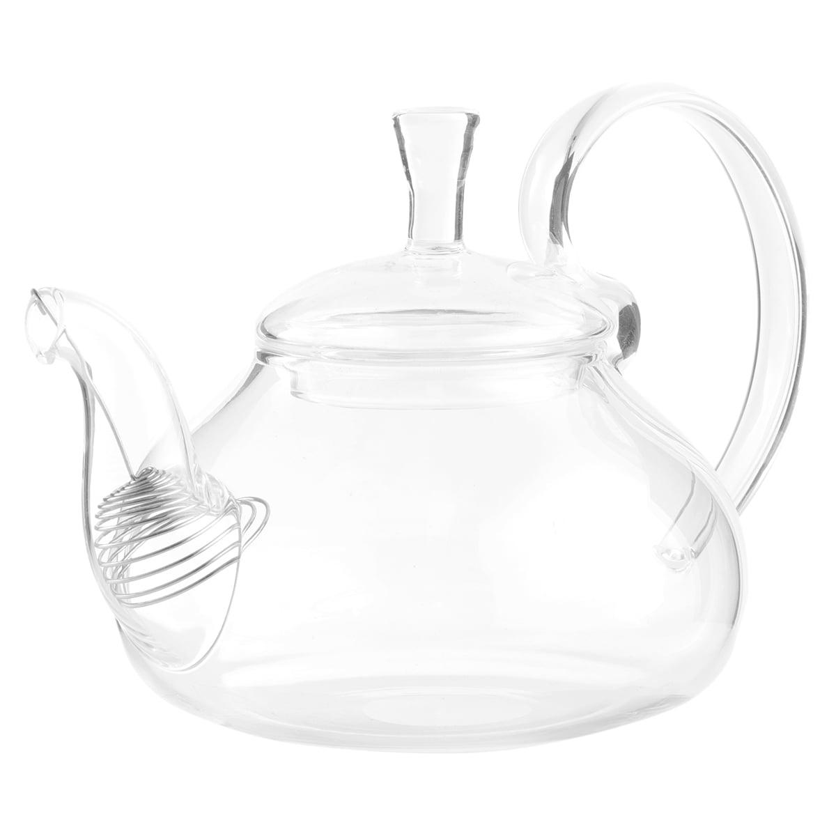 1Pc Glass Teapot Raised Handle Teapot Glass Tea Ware for Scented Tea