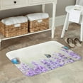 thumbnail image 7 of Gaeub Lavender and Butterfly Print Door Mat with Heavy Duty Backing,Welcome Mats for Entryway, Flannel Anti-Slip Doormat, Garge Porch Entryway Mat,16x24in Outdoor Indoor Welcome Mat, 7 of 7