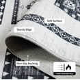 thumbnail image 6 of Wondo 5x8 Washable Non-Slip Area Rug - Boho Moroccan Geometric Bohemian Carpet for Living Room, Bedroom, Dining Room, Office, Black, 6 of 8
