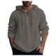 thumbnail image 4 of Camisa con capucha y botones de color liso para hombre - Poliéster y algodón - Ropa de diario/para el trabajo - Manga larga - S-XXXL, 4 of 4