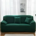 thumbnail image 1 of Nvzi Funda de sofá para sala de estar, funda protectora elástica para muebles de 4 plazas,funda protectora con todo incluido, fundas para sillas para sala de estar (verde), 1 of 4