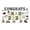 A, variant on Graduation Car Magnet Decorations Class of 2026 - Large Congrats Grad Magnetic Decals for Vehicle& Fridge - 2026 Graduation Party Supplies, Green&Black , Weather-Resistant,30PCS