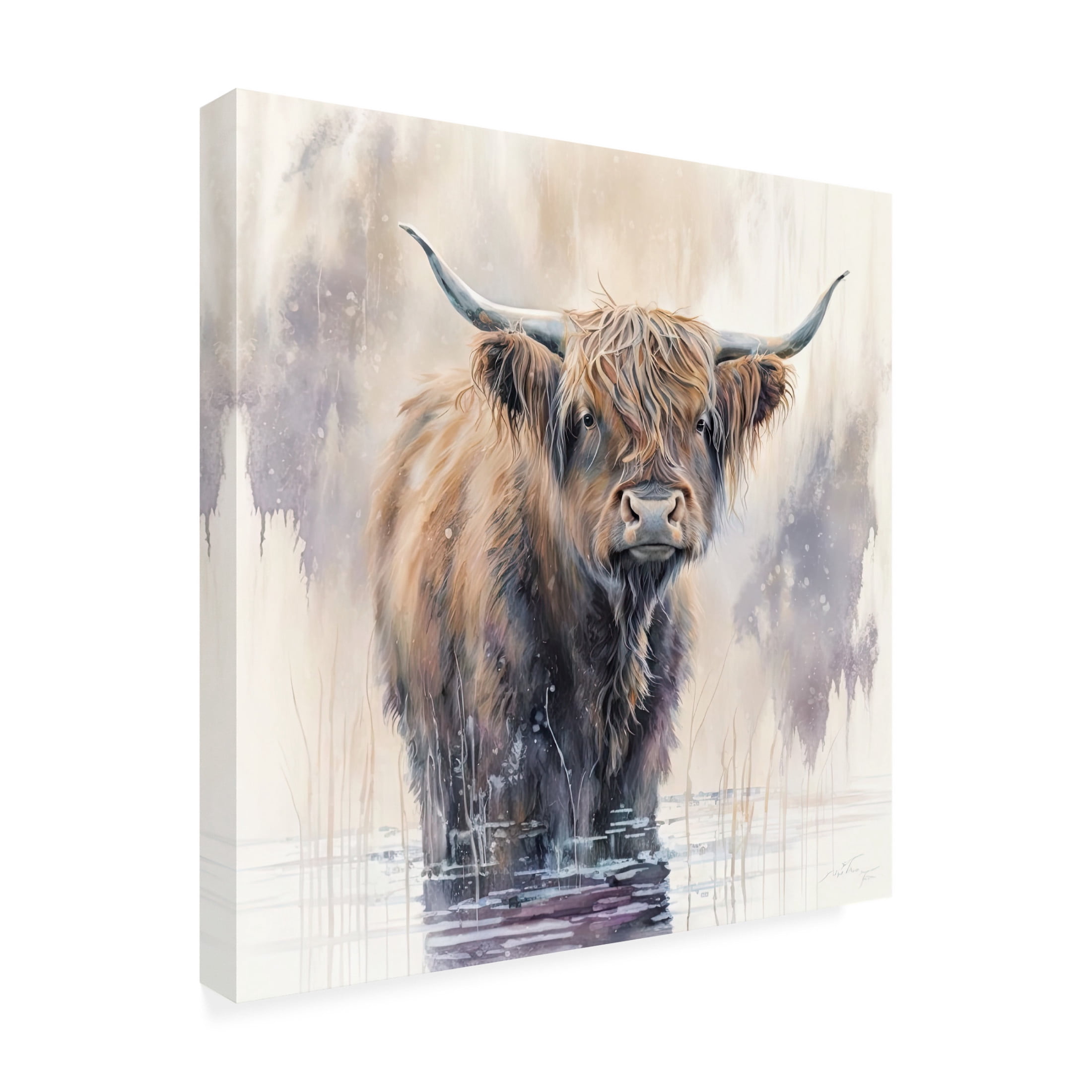 Canvas Wall Art - The Golden Valley 'Ben' Wall Art for Living Room, Bedroom, or Office Décor by Trademark Fine Art - 14 x 14 Inches