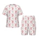 thumbnail image 1 of Balery Hello Rabbit Conjunto de Pijama Infantil de Manga Corta con Estampado – Ropa de Dormir de Algodón Suave-4X-Large, 1 of 6