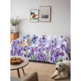 thumbnail image 6 of Purple Flowers Couch Cover, Butterfly Spring Floral Checkered Farmhouse Sofa Cover Blanket for 1 Seat Cushion, Sectional Sofa Slipcover Furniture Protector for Living Room Bedroom 71''x91'', 6 of 9