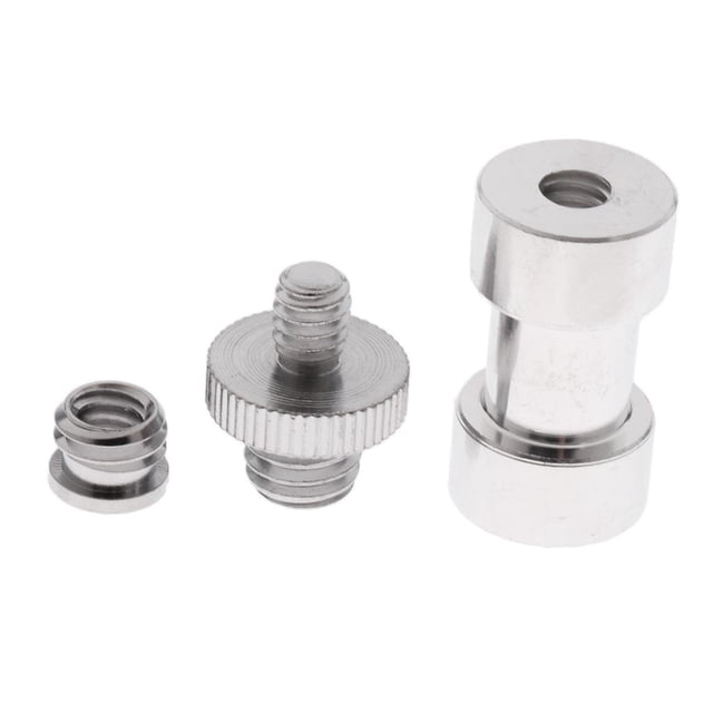 Aptador Convertidor de Tornillo 1/4 '' 3/8 '' Cctor de Soporte de Luz Espiga de Cámara para Cámara DSLR, Trípode, de H Baoblaze Adaptador de tornillo para trípode