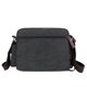 thumbnail image 2 of Bolso bandolera para mujer Bolso satchel de lona Color sólido Ocio diario (Negro), 2 of 5