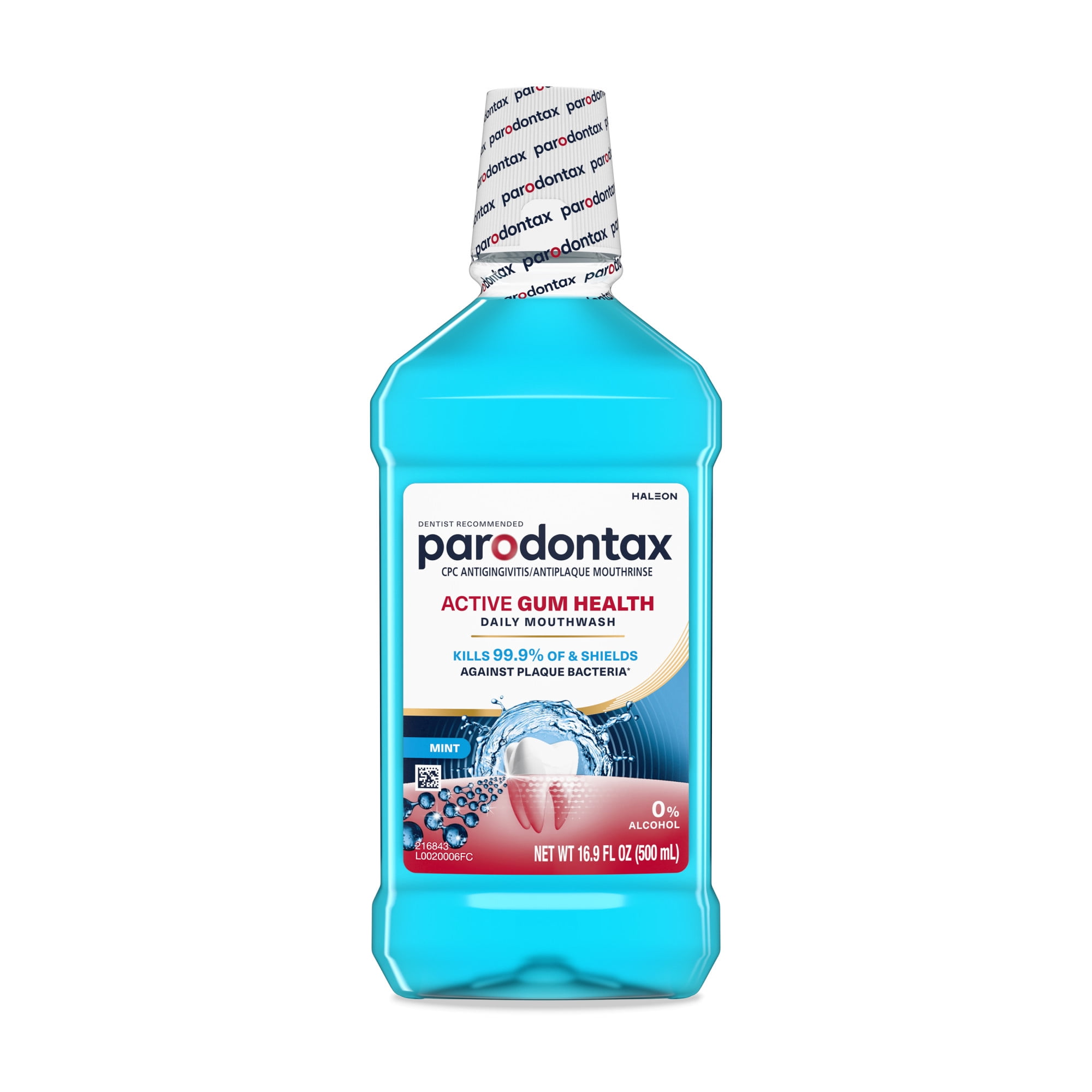 (2 pack) Parodontax Active Gum Health Mouthwash, Mint, 16.9 Fl Oz, for Adults