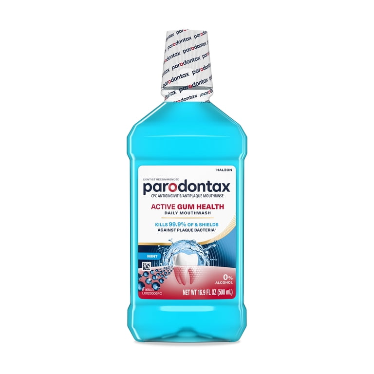 Parodontax Active Gum Health Mouthwash, Mint, 16.9 oz photo 1