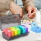 thumbnail image 5 of Organizador de pastillas semanal con 7 pastilleros desmontables para guardar medicamentos, vitaminas y aceites de pescado, 5 of 5