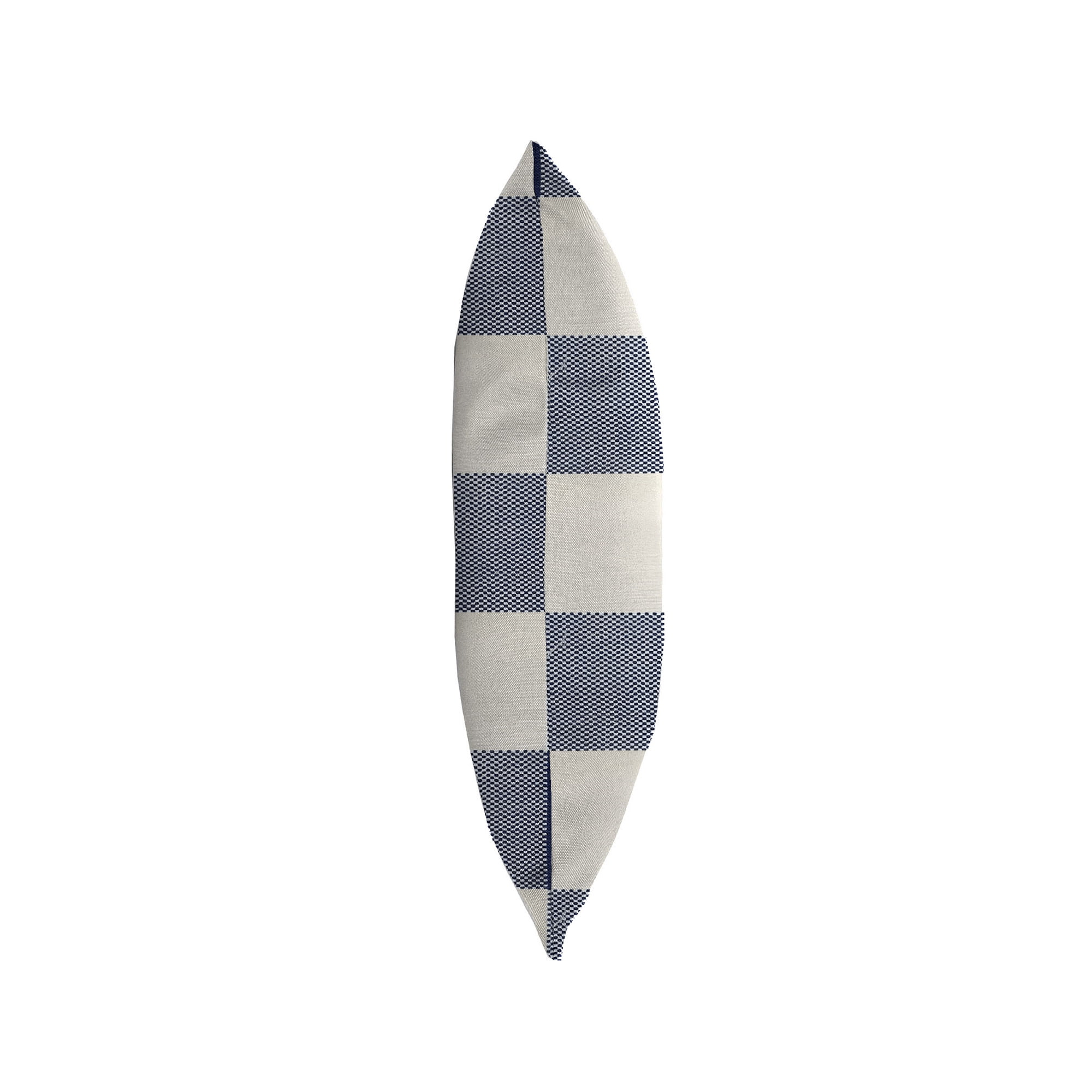 Jordan Manufacturing 14" x 20" Navy Buffalo Check Rectangular Outdoor Lumbar Throw Pillow (2 Pack)