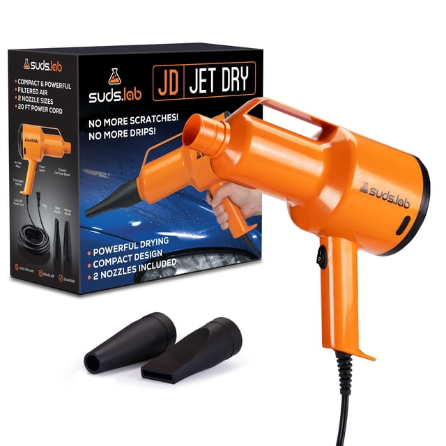 Secadora de coches Suds Lab JD Jet Dry de 1,5 HP con 2 boquillas