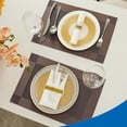 thumbnail image 3 of Paquete de 50 servilletas desechables de tacto de lino, bolsillo integrado para cubiertos, servilletas decorativas de boda, tela doblada como servilleta de fiesta, suave, fuerte, absorbente, 3 of 4