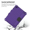 thumbnail image 5 of Allytech Kiddie Case for iPad 9.7 6th 5th Generation, iPad Air 1 / Air 2, Rugged Shockproof Heavy Duty Protective Silicone Back Cover with Kickstand Pencil Holder Shoulder Strap for Kids,Purple, 5 of 6