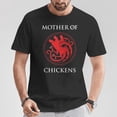 thumbnail image 2 of Mother of Chickens Graphic Tee for Adults Unisex Cotton Comfortable Casual Novelty Shirt for Chicken Lovers and Farm Animal Fans, Size L, Color Black, 2 of 3