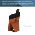 thumbnail image 3 of Adhesive Phone Card Holder with Stand Smart Phones or Cases PU Phone Wallet Two Way Adjustable Brown, 3 of 6
