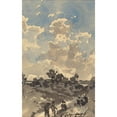 thumbnail image 2 of Henri-Joseph Harpignies 16x24 Gold Ornate Framed and Double Matted Museum Art Print Titled - A Landscape with Figures Walking Along a Path, 2 of 4