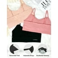 thumbnail image 3 of Livona 6 Pack Training Bras for Girls-Sports Bra, Fitness Bra, Padded Everyday Bra Bralette,Crop Cami Tank Top (6-14), 3 of 5