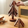 thumbnail image 4 of Hot Dish Coaster with Tree-shaped innovative Tree Shape Trivet Set for Elegant Table Setting, 4 of 5