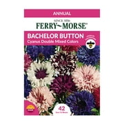 Ferry-Morse 60MG Bachelor Button Cyanus Double Mixed Colors Flower Seeds Packet