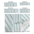thumbnail image 2 of Window Valance Rod Pocket Short Curtain Panel Blue Stripes Seamless Ticking Stripe Valances for Kitchen Windows,Farmhouse Pinstripe Curtain Valance Drapes for Bedroom Bathroom 42x12in, 2 of 8