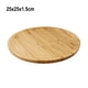 thumbnail image 4 of Trays Serving Tray 20*5*30cm Easy To Clean For Fruit Pizza Multi-functional Round Wooden Tableware Stand Food Tray, 4 of 11