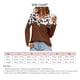 thumbnail image 5 of Sudaderas Con Mangas Con Estampado De Leopardo,Suéter Suelto De Punto De Gofre De Leopardo Con Cuello En V De Leopardo Salida De Alta Intensidad, 5 of 5