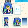 thumbnail image 4 of Mochila AGSDON, juego de 3 unidades, dinosaurio para niños, resistente al agua, 4 of 7