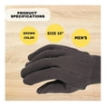 thumbnail image 3 of PSBM Industrial Grade Gloves Brown Jersey Non-, Men's and Women's Size, 3 of 5