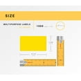 thumbnail image 3 of HOUSELABELS Compatible DYMO 30334 YELLOW Multipurpose Labels (2-1/4" x 1-1/4"), strong permanent adhesive, compatible with DYMO LW 450, 4XL, Rollo & Zebra Desktop Printers, 6 Rolls /6000 Labels, 3 of 9