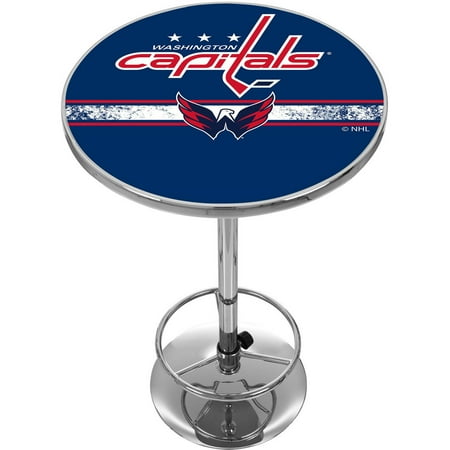 NHL Chrome Pub Table, Washington Capitals NHL Chrome Pub Table, Washington Capitals