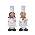 thumbnail image 1 of BKER Chef Statue Resin Italian Chef Kitchen Decoration With Welcome Board Decoration Chef Welcome Sign Suitable For Home Bars Restaurants Coffee Shops, 1 of 1