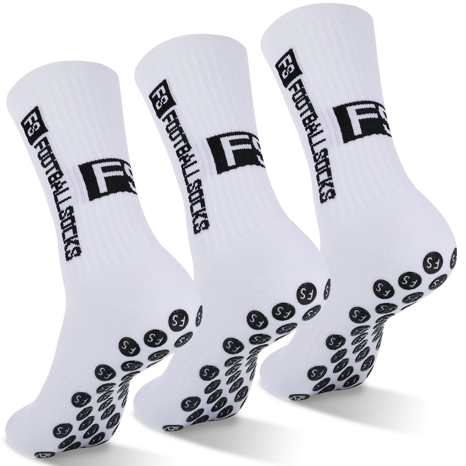 Rumbeast 3 Pair Anti Slip Soccer Socks for Men, Unisex Football