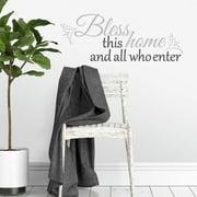 Bless This Home Quote Wall Decals