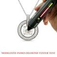 thumbnail image 7 of 1 1/4 Carat 6.5MM Round Cut Lab Created Moissanite Diamond Circle Drop Pendant Necklace In 14K Solid White Gold Jewelry For Women With 18" Chain (G-H Color, VVS1 Clarity, 1.25 Cttw), 7 of 7