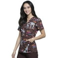 thumbnail image 4 of Cherokee Prints Women's Scrubs Top V-Neck CK651, 4 of 5