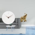 thumbnail image 2 of Reloj de pared silencioso con estatua de , ideal para el hogar, la cocina, la oficina o . Escultura de animal de resina, figura, 2 of 8