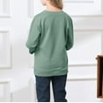 thumbnail image 4 of XQYLOS Chandail en Molleton Fille Manches Longues Col Rond Chandail Décontracté avec Poches Mignon Doux Usage Quotidien Style Urbain Chandail à Capuchon Alternative Adolescent Moyen Grand Enfants, 4 of 9