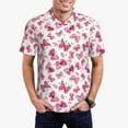 thumbnail image 3 of Rocae Girl Butterfly for Men's Short Sleeve Polo Shirt, Quick Drying Performance Moisture Wicking Sports Men's Golf Shirt XX-Large, 3 of 9