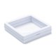 thumbnail image 2 of Square Transparent PE Thin Film Suspension Jewelry Display Box for Ring Necklace Bracelet Earring Storage White 9x9x2cm, 2 of 4