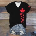 thumbnail image 5 of Womens T Shirts Day Graphic Short Sleeve Canadian National Travel Sport Shirts For Women Size XXL, 5 of 5