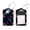 multicolored 5, variant on PhooArto 2 Pack Leather Luggage Tag with Stainless Steel Loop, Space Stars Universe Cosmic Baggage Handbag Travel Suitcase Tags with Name ID Card Perfect to Quickly Spot Luggage Suitcase