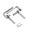 Small-Silver, variant on Rustproof Double Swing Action Hinge 360 Degree Rotating Shaft Stainless Steel Concealed Door Pivots Hinges Enduring