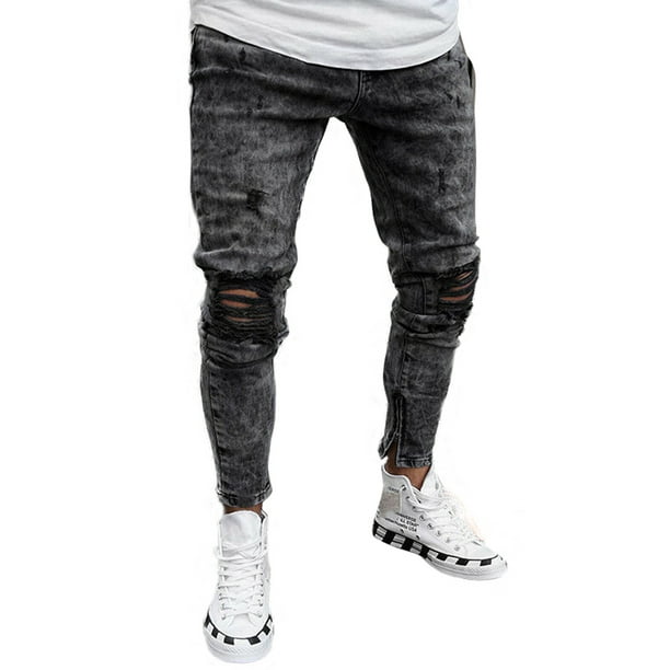 ripped jogging pants