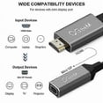 thumbnail image 5 of QGeeM HDMI Single to Mini DP Converter Adapter Cable UHD 4K@30Hz Plug, 5 of 5